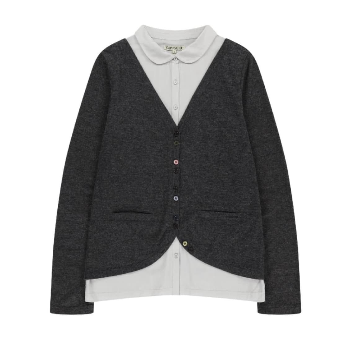 코이세이오 레이어드 셔츠 가디건 2 상품이미지1