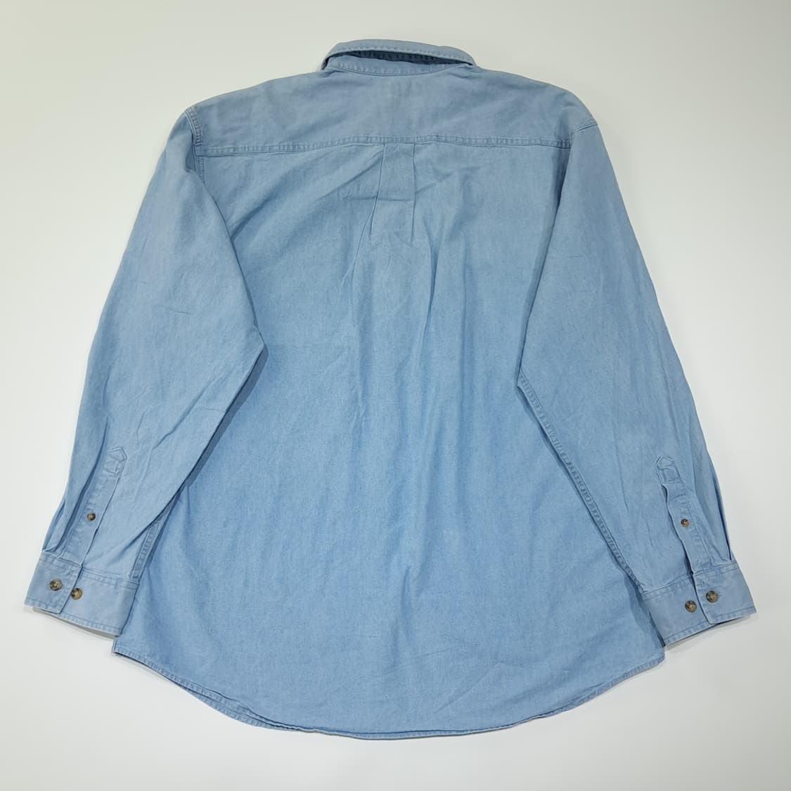 CL623 L 칼하트 00s 코튼 버튼다운 워크 데님 셔츠 남방 상품이미지7
