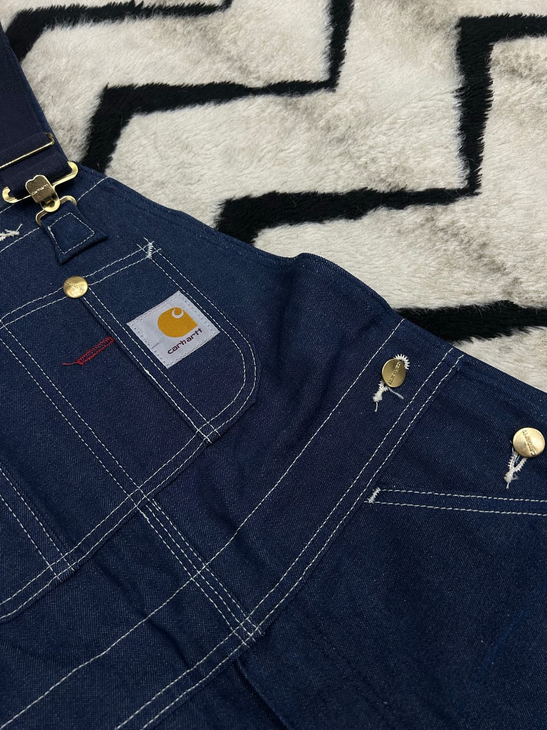 [30]칼하트 빕 카펜더 데님 오버롤 상품이미지1