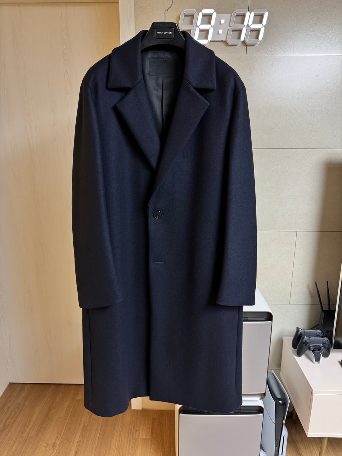 인사일런스 캐시미어 싱글 오버핏 코트 상품이미지2