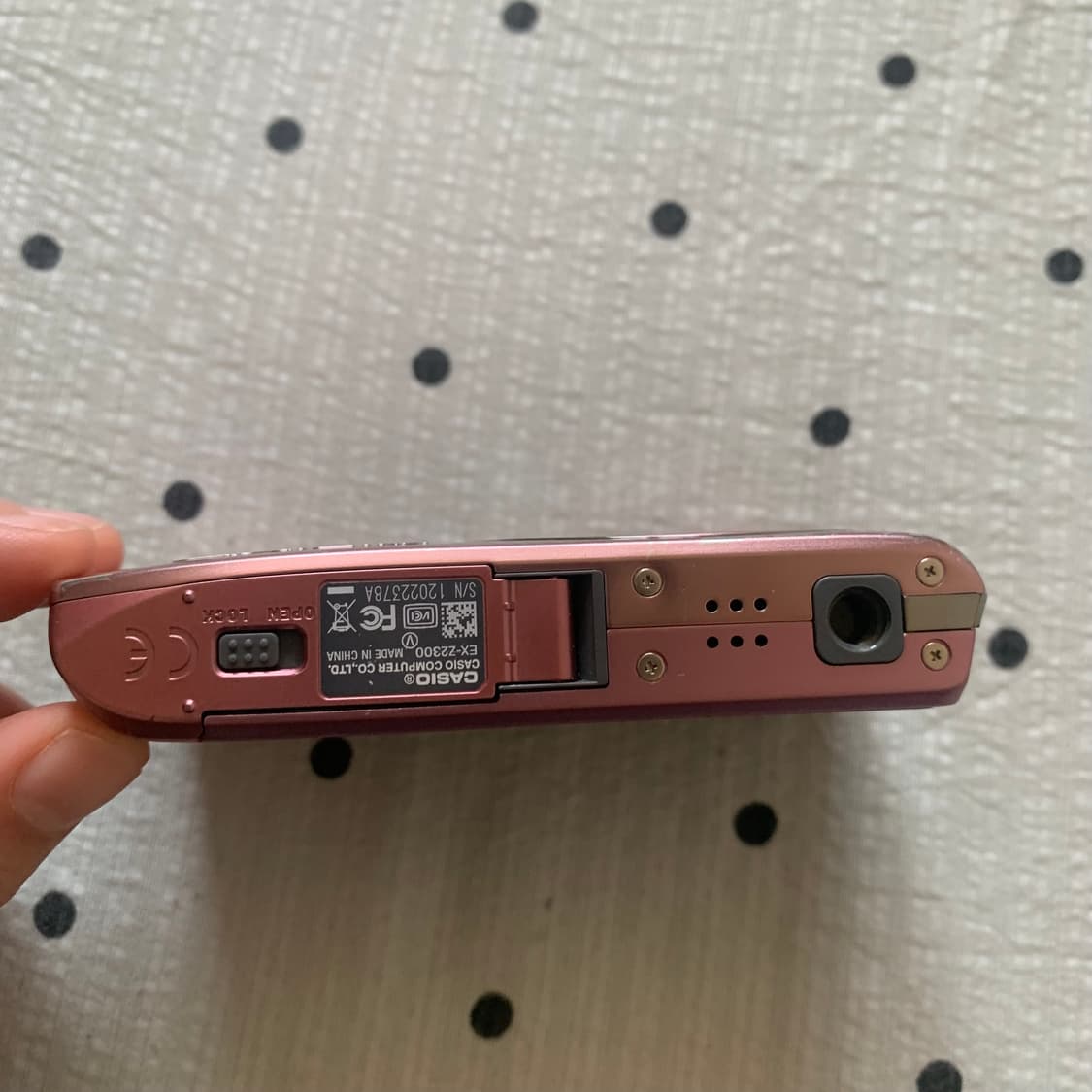 카시오 엑슬림 Z2300 핑크 빈티지 카메라  상품이미지6