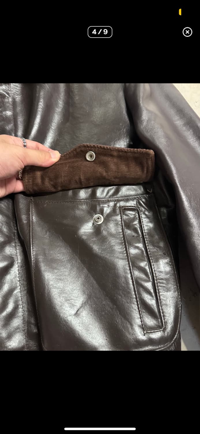 가죽자켓 브라운 상품이미지4