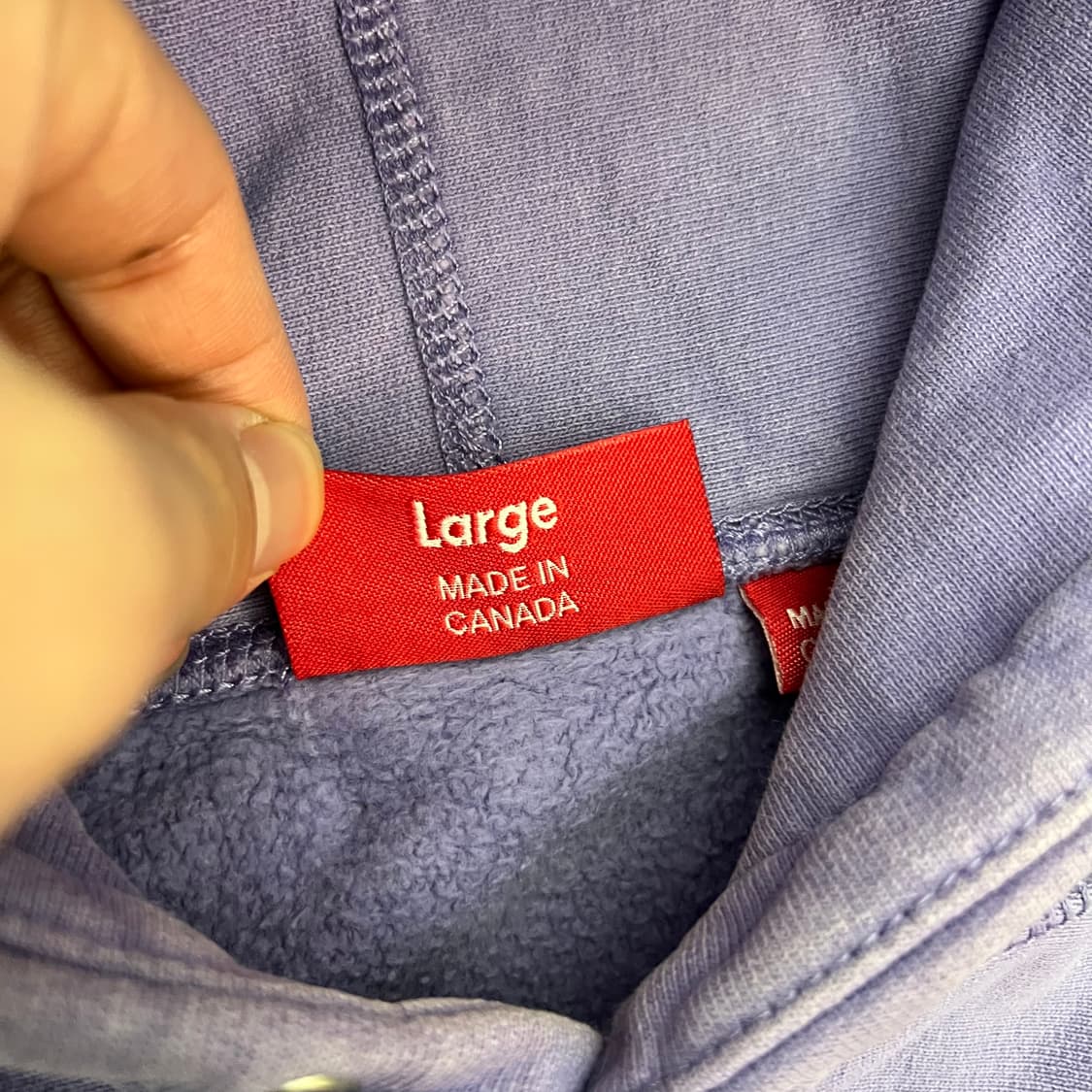 슈프림 19FW 셔닐 S로고 후디 라이트 바이올렛 상품이미지5