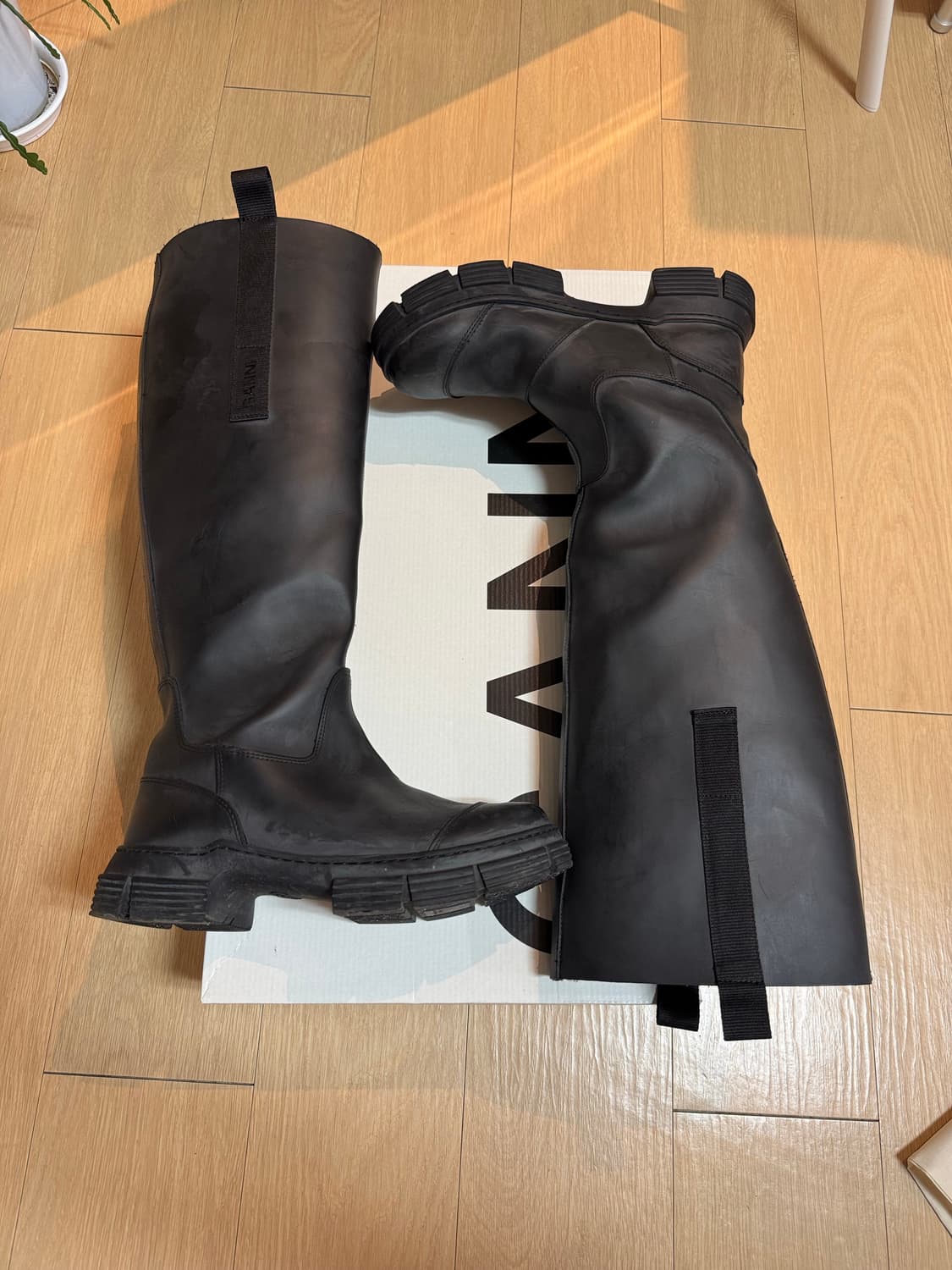 [38] 가니 컨트리 러버 하이 부츠 블랙 상품이미지2