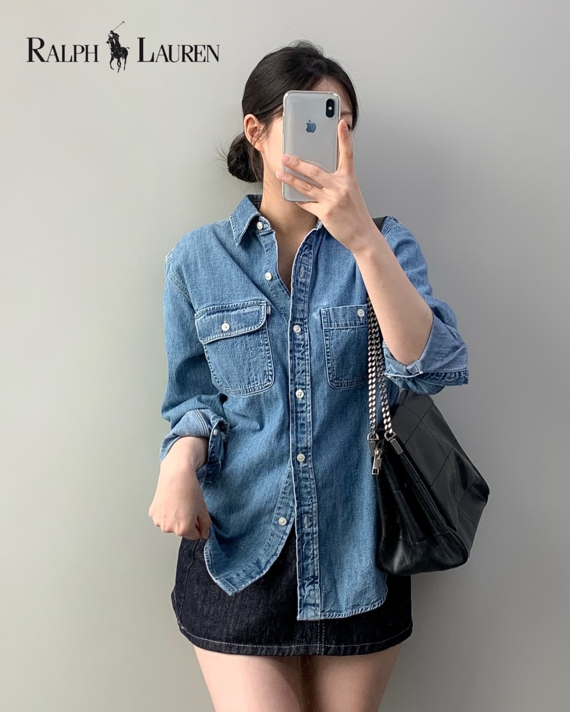 폴로 데님 셔츠 상품이미지2