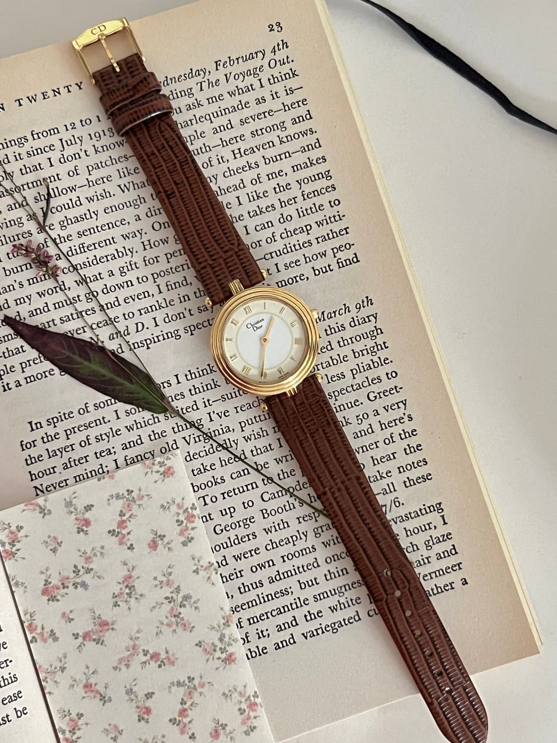 디올  골드 베젤 라운드 시계 / 정품감정 .케어 상품이미지6