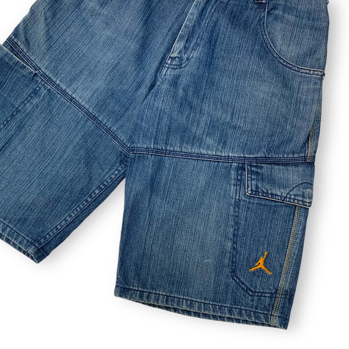 JORDAN 조던 백 자수 힙합 데님 쇼츠 상품이미지5