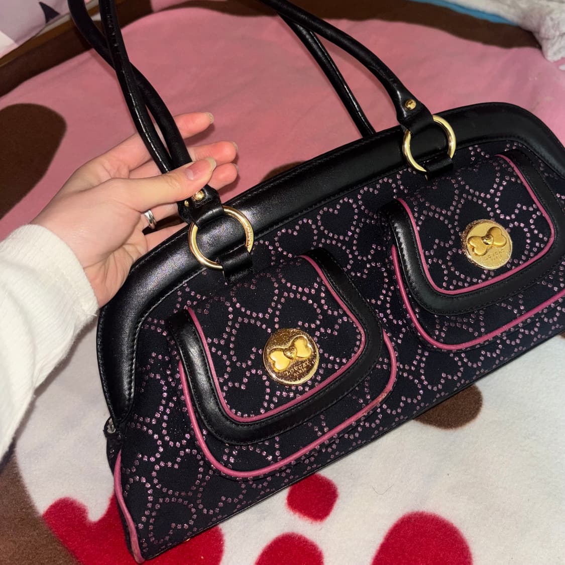 빈티지 LOVCAT 러브캣 히메 갸루 검핑 가방 캐캐채깔 핀터 상품이미지3