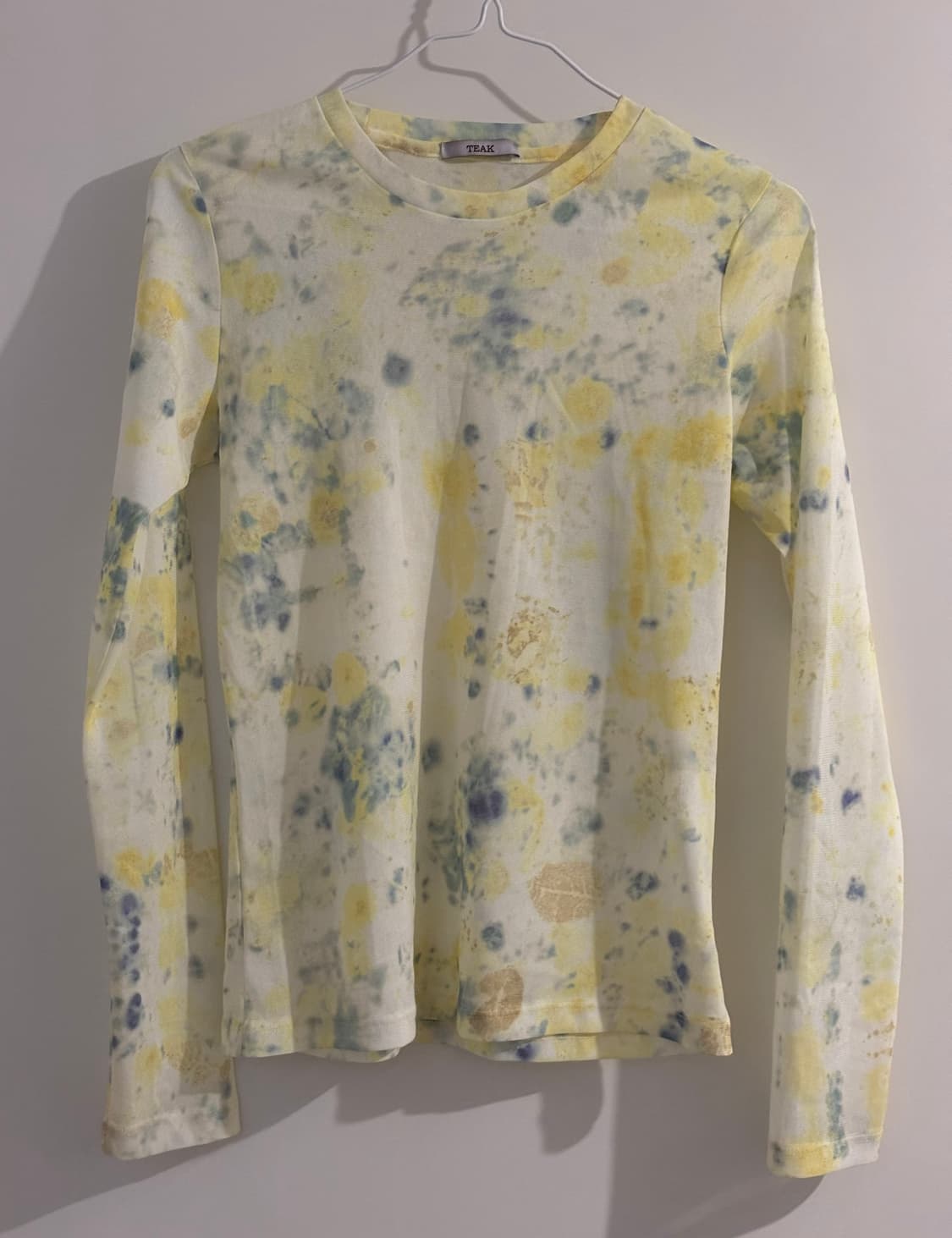 티크 Teak 다이드 메쉬 롱 슬리브 탑 상품이미지4