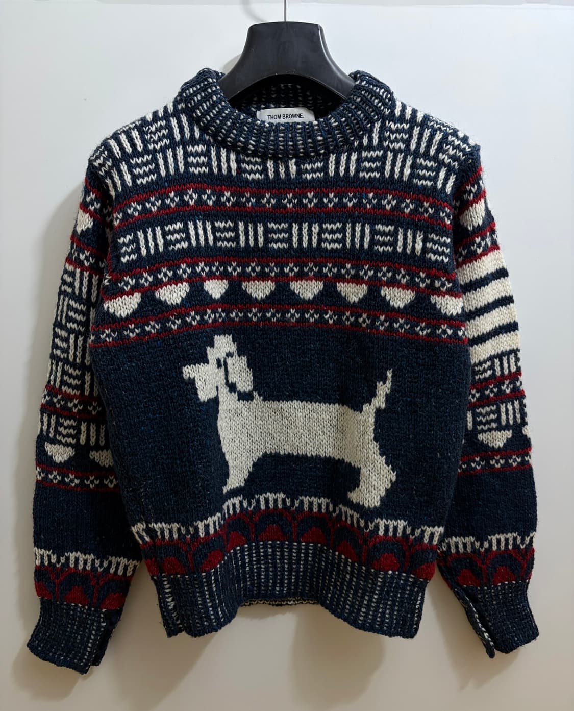 [1]톰브라운 정품 사선 애니멀 스웨터 상품이미지1