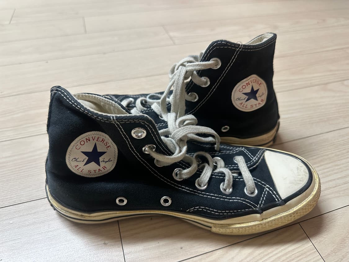 컨버스 척테일러 70 올스타 블랙 하이 스니커즈 상품이미지5