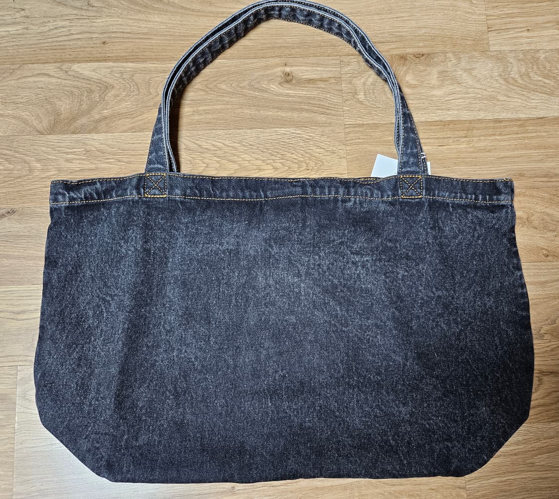 마뗑킴 워싱 데님 토트백 블랙 상품이미지4