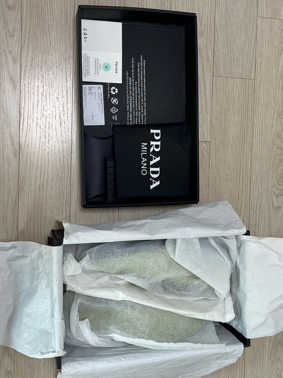 (새상품) 프라다 컬랩스 라임 그린 UK8 상품이미지6