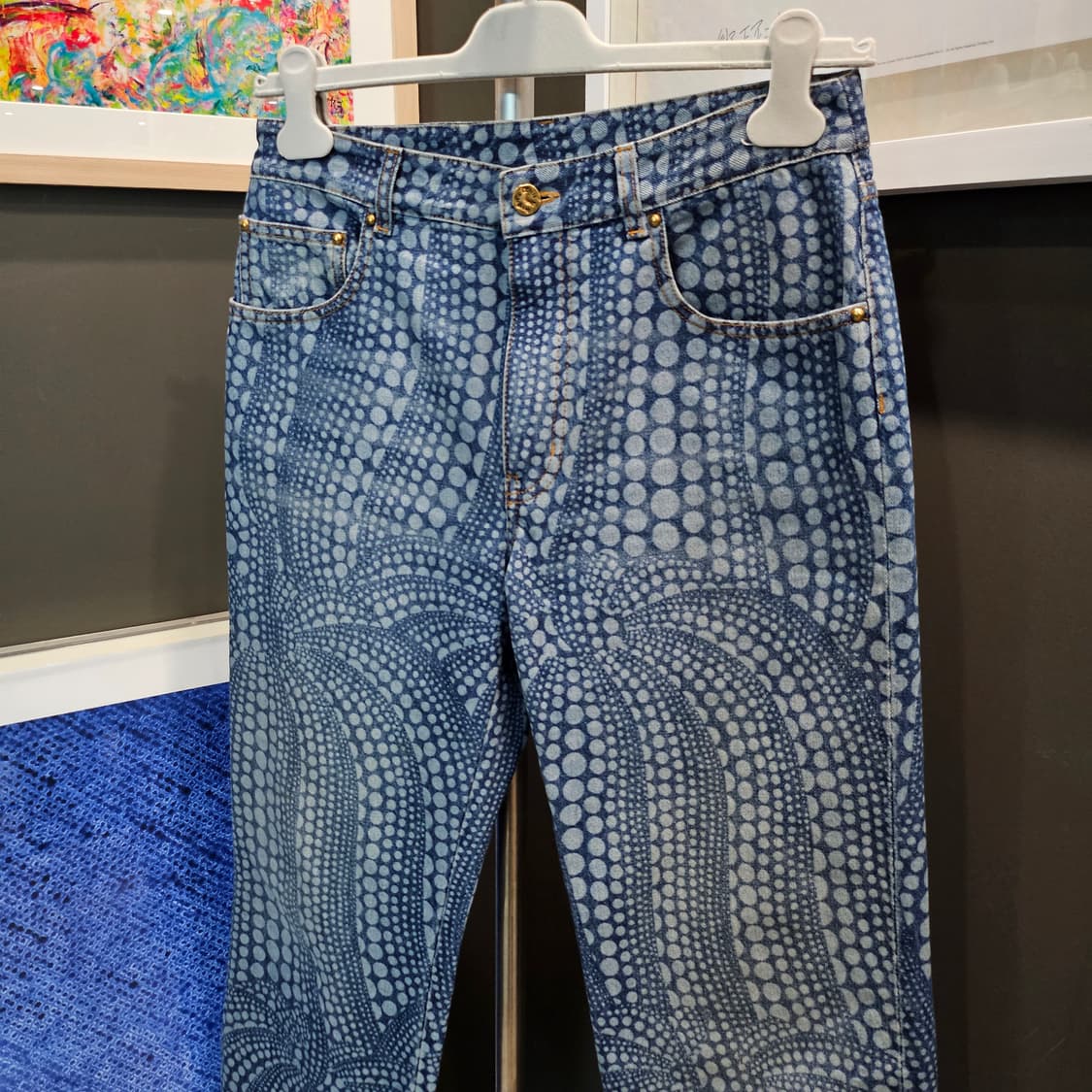 루이비통 쿠사마야요이 메인 컬렉션 데님 팬츠 상품이미지3