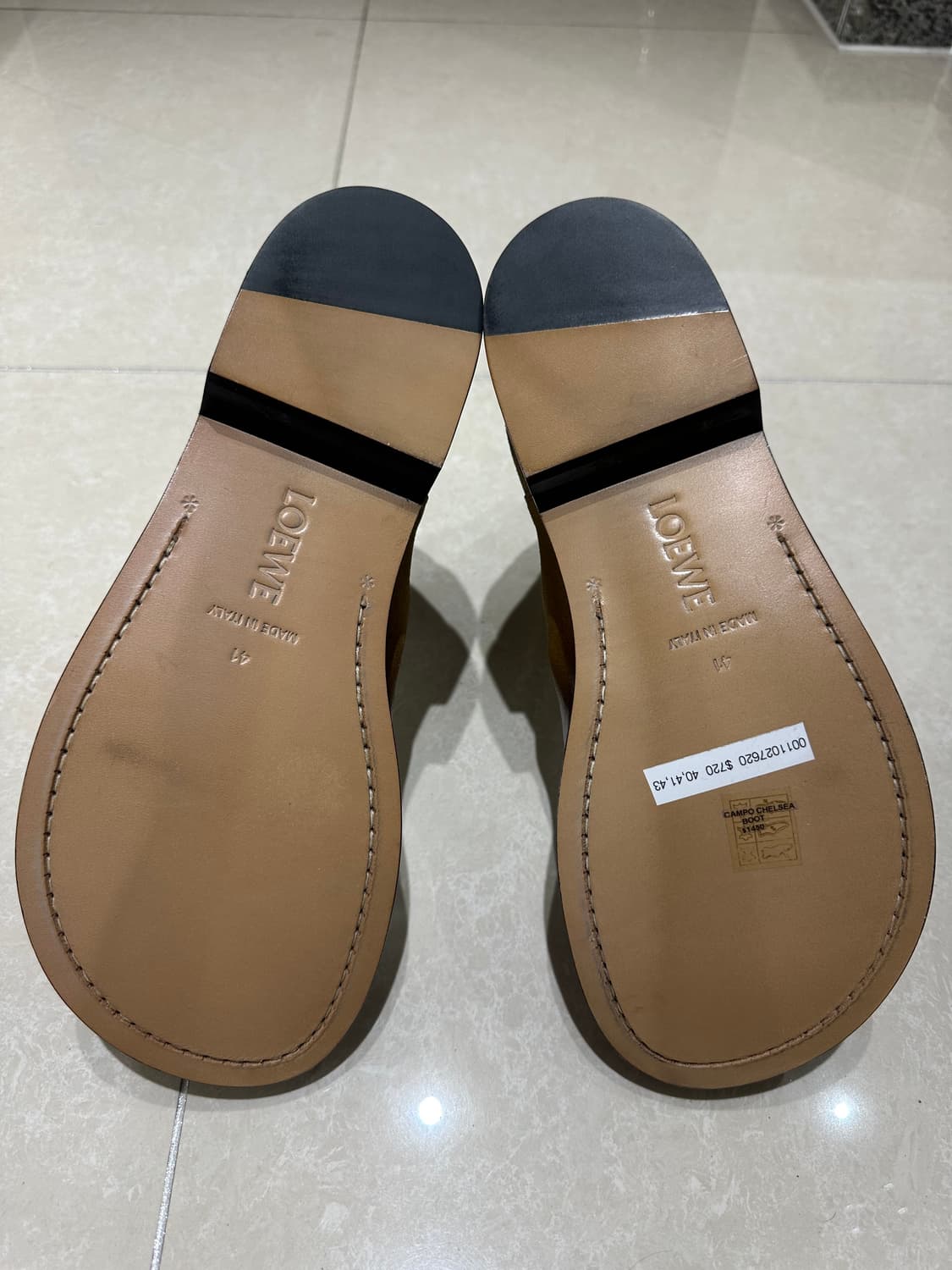 [정품, 새상품/EU 41] 로에베 캄포 첼시부츠 스웨이드 투톤 상품이미지4