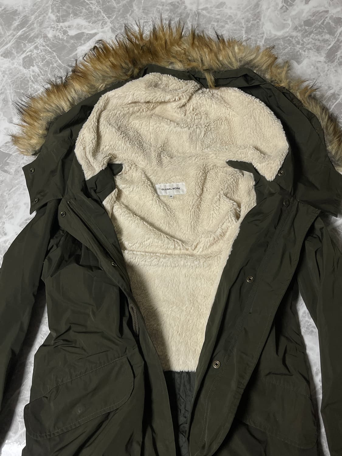 fur long jacket 상품이미지5