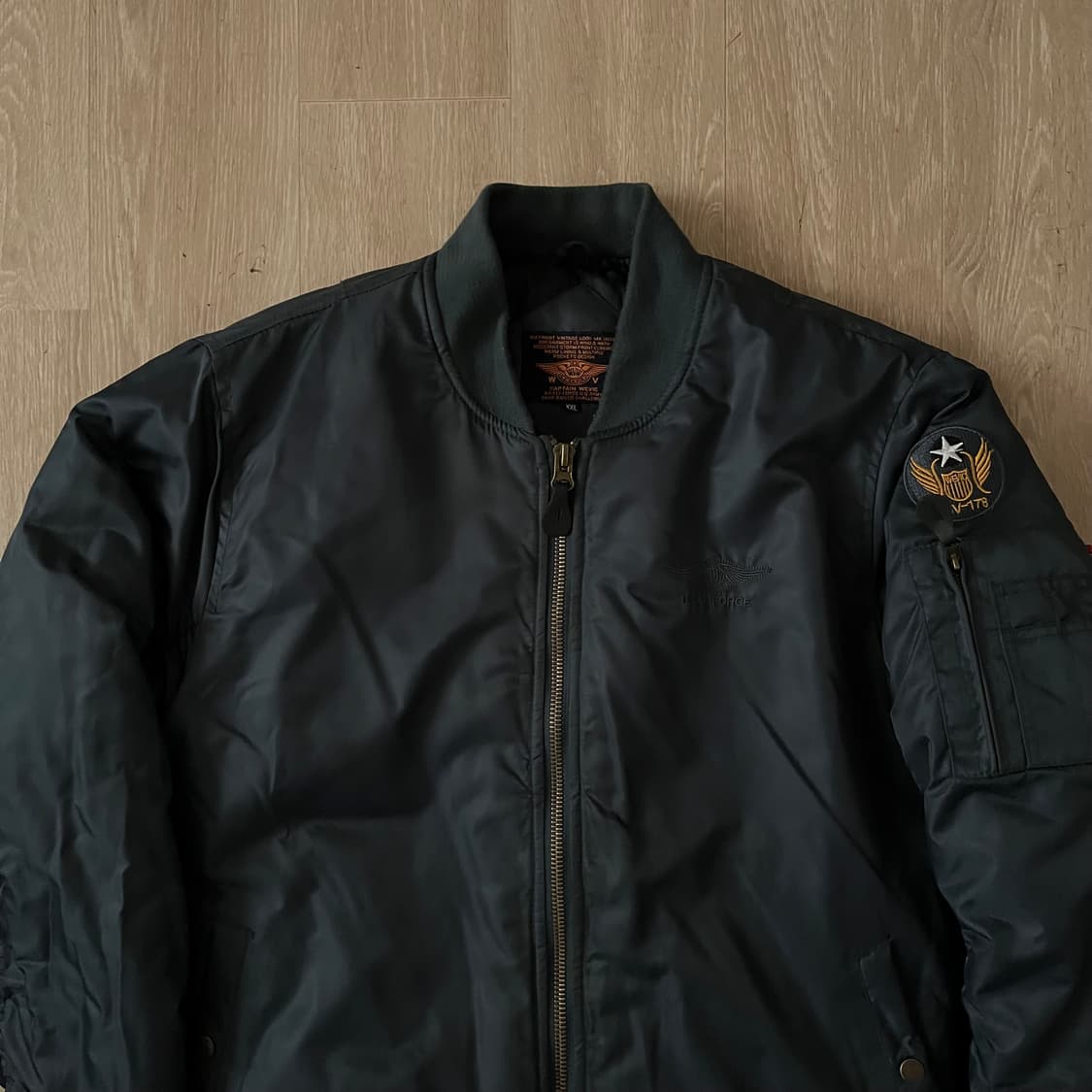 CAPTAIN WEVIC 봄버 플라이트 MA-1 항공점퍼 XXL/110 상품이미지2