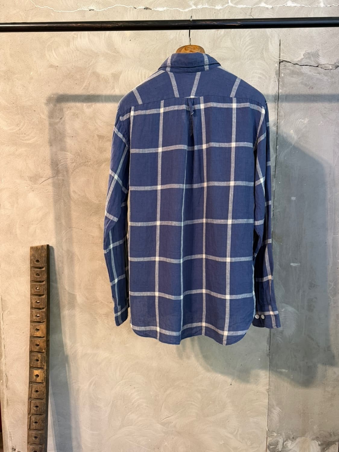 하버색 리넨 윙칼라셔츠 100 상품이미지4