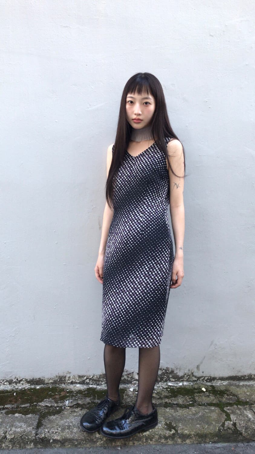 dot sleeveless dress 상품이미지5