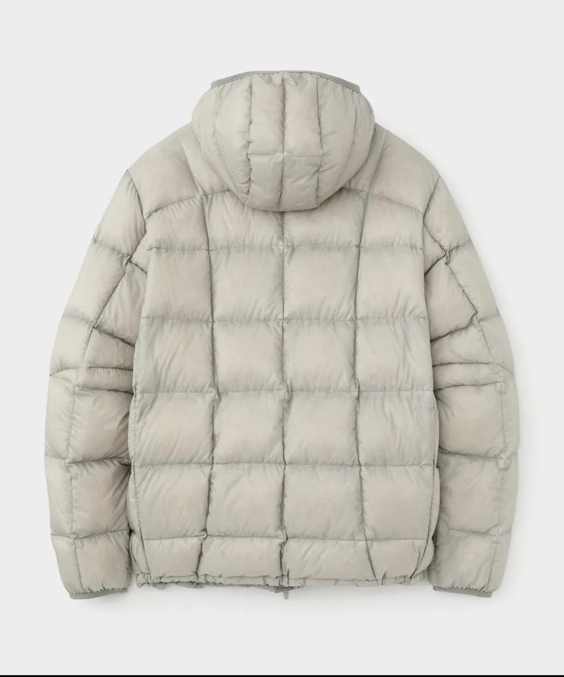 WMC 스퀘어 퀄팅 다운 자켓 그레이 s (경량패딩) 상품이미지4