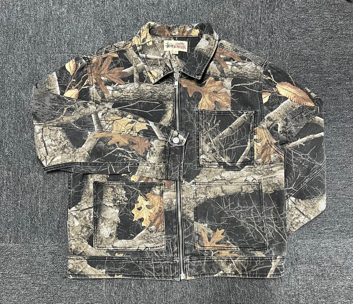 스투시 리얼트리 엣지 집 워크 자켓 블랙 상품이미지1