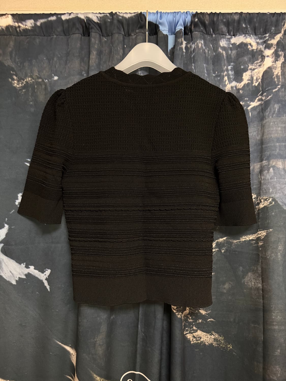 마쥬 스캘럽 하프슬리브 니트 탑  상품이미지2