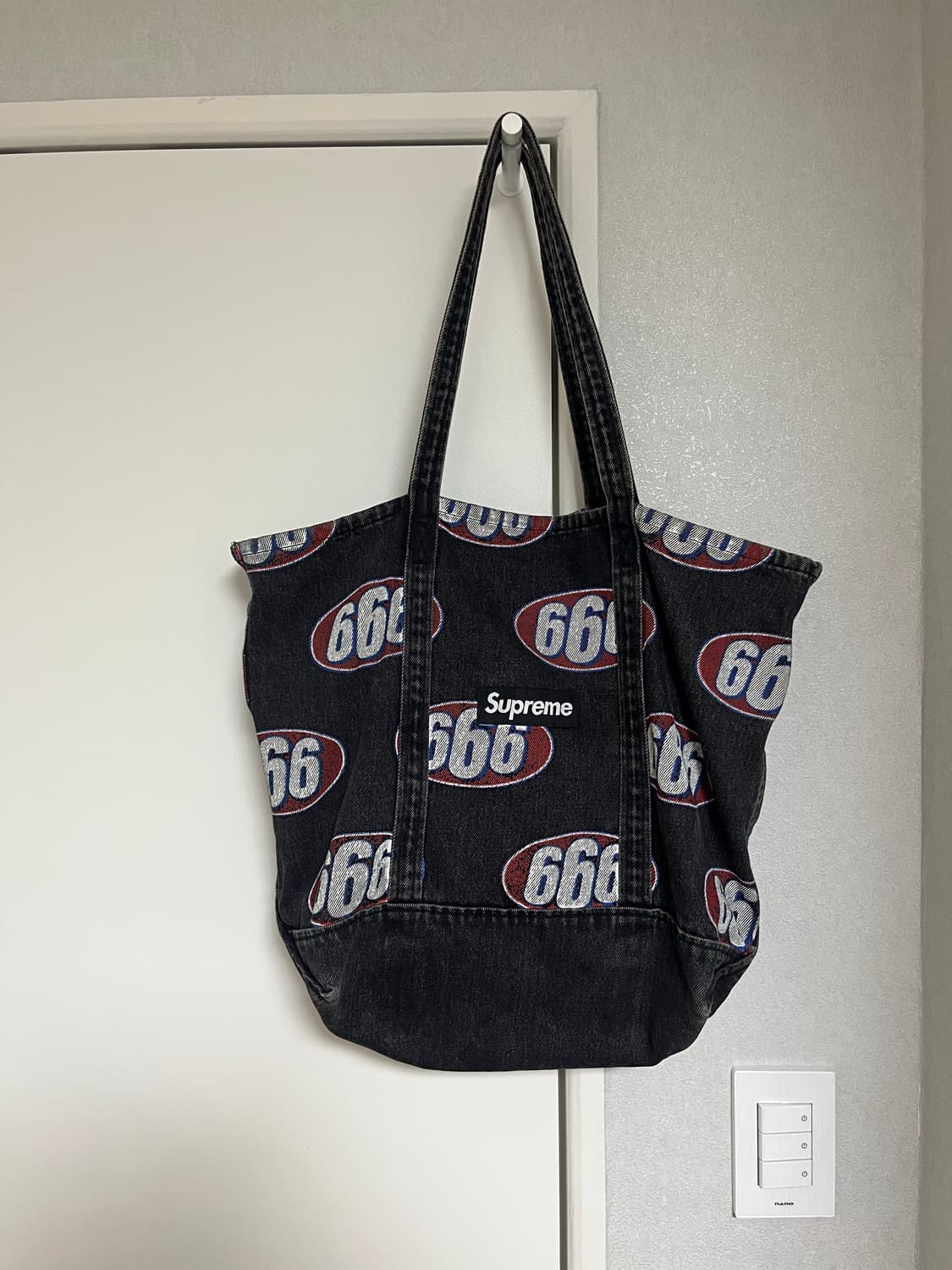 슈프림 데님 토트백 가방 상품이미지2