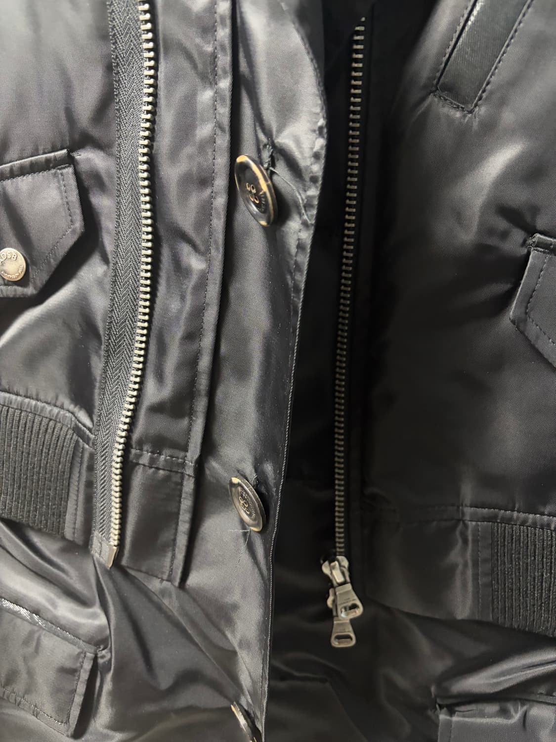 앤더슨벨 플라이트 봄버 블레이저 awa579m(BLACK) M사이즈 상품이미지3