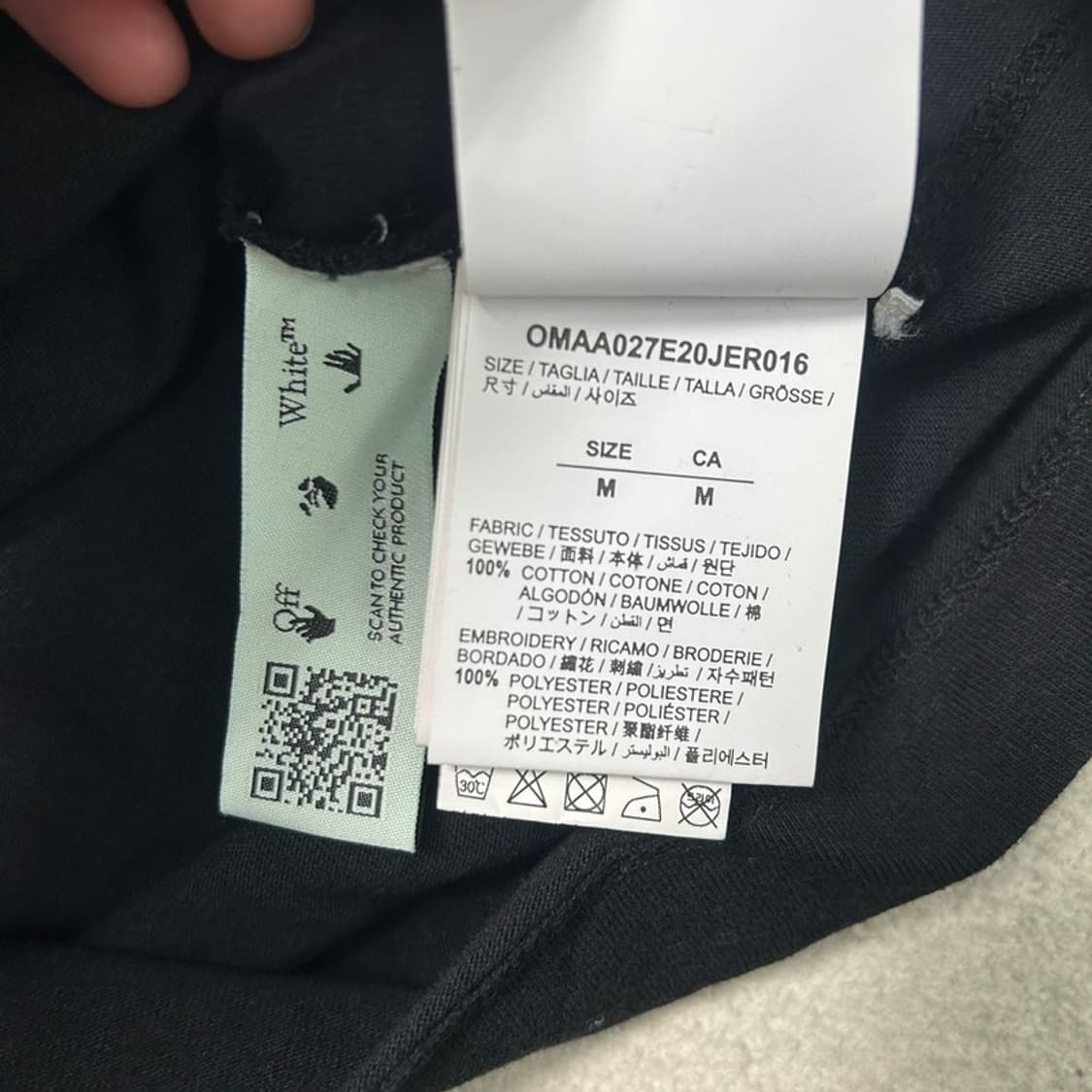 오프화이트 워커로코 반팔티 블랙 M 상품이미지5