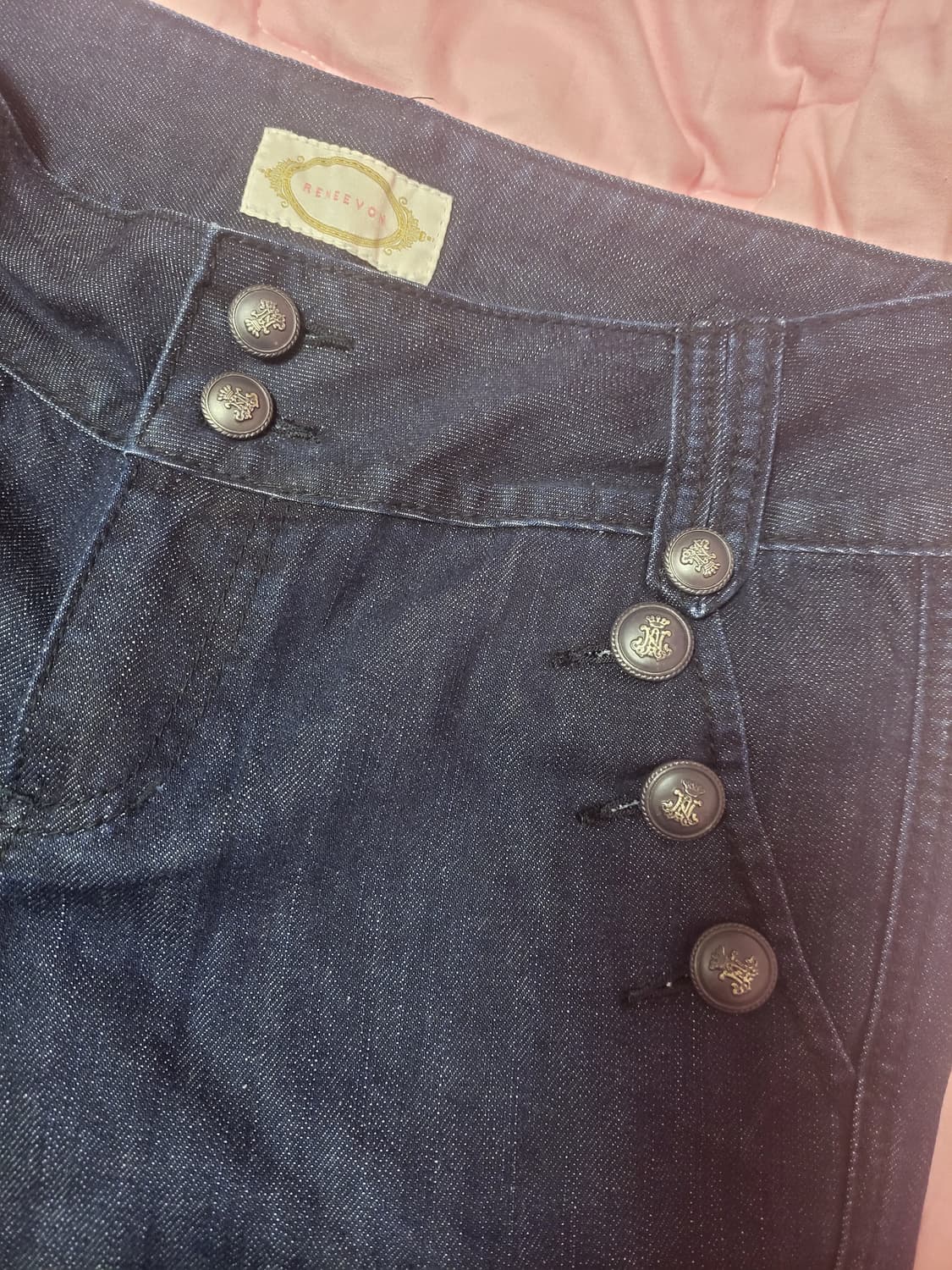 급처상태좋음!레니본 데님 청바지 팬츠 공주바지 샤틴st,오즈세컨st 상품이미지2