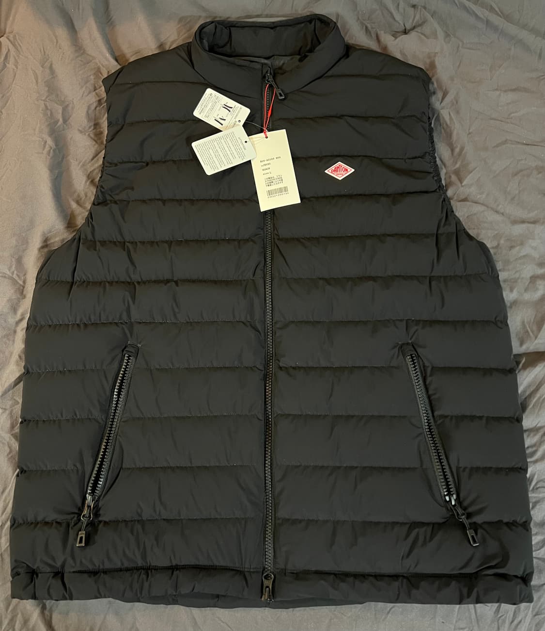 [L]단톤 DANTON 남성 다운 스탠드 칼라 베스트 패딩 조끼 23aw 상품이미지1