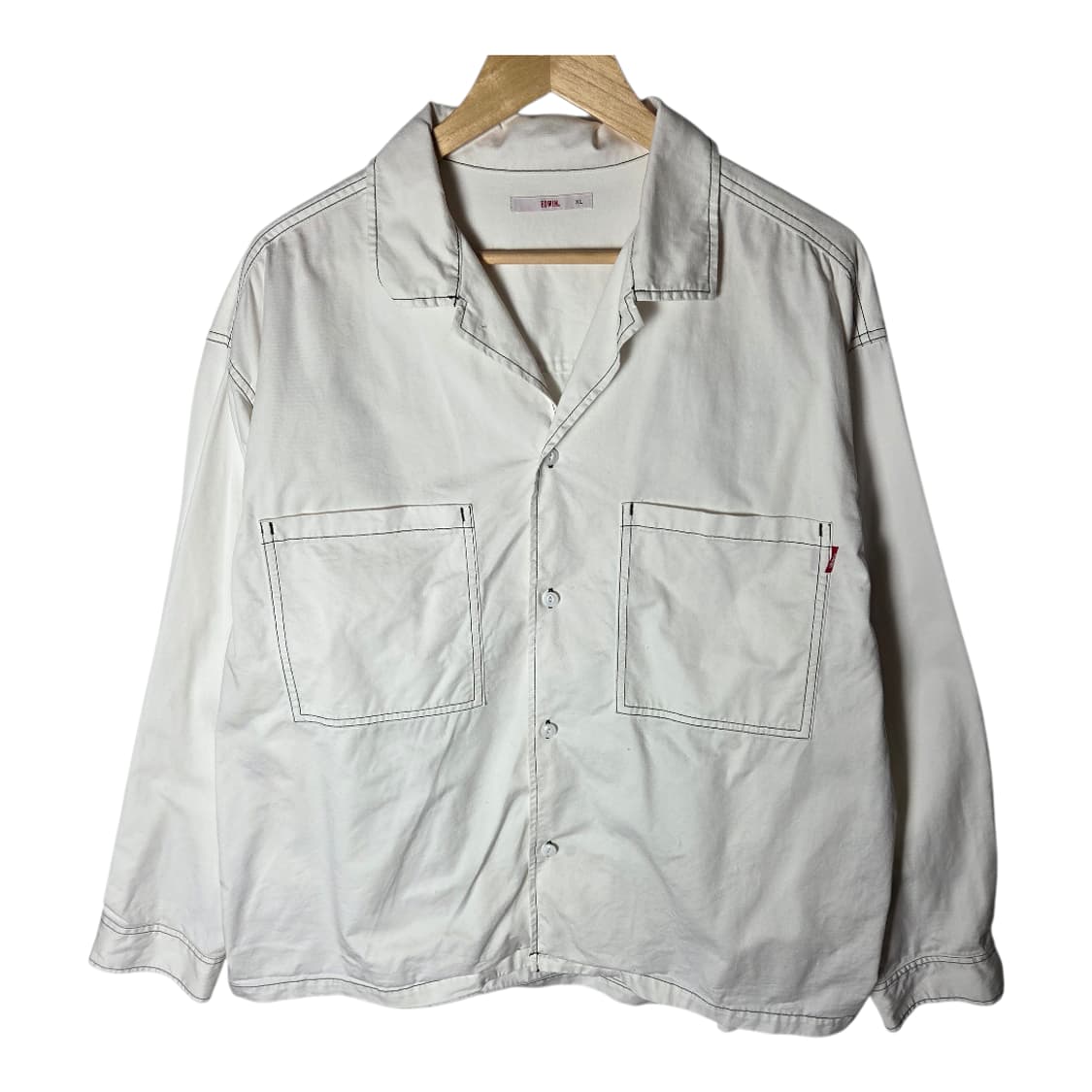 [Edwin] 에드윈 빅포켓 화이트셔츠 상품이미지1