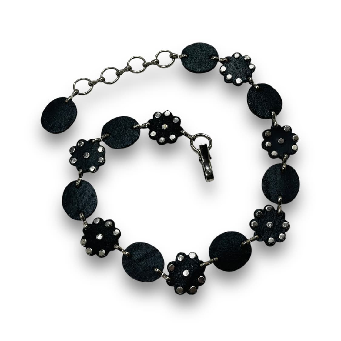 플라워 쥬얼리 스터드 에스닉 락시크 O링 허리 벨트 상품이미지3