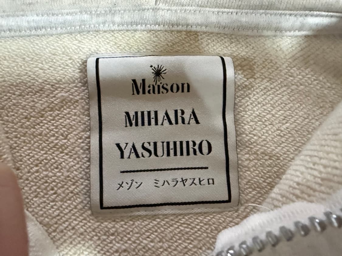 메종 미하라 야스히로 디스트레스 코튼 집업 후드 상품이미지4