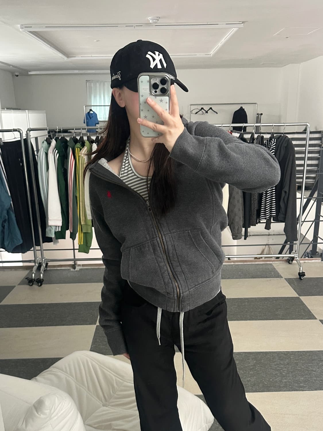 폴로 랄프로렌 차콜 써멀 후드집업  상품이미지3