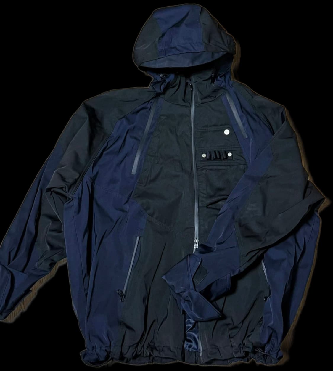 언더마이카 카메 멀티 지퍼 터틀 쉘 파카 애프터 미드나잇 1사이즈 상품이미지1