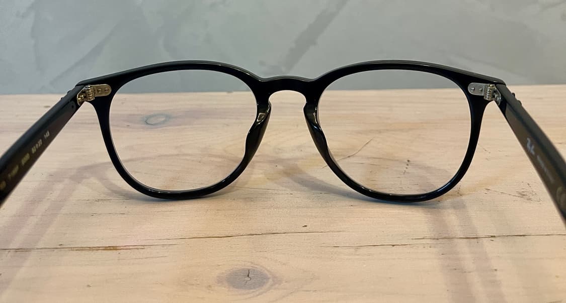 Rayban레이밴 블랙 유광 뿔테 안경 (아시안핏/52사이즈) 상품이미지4