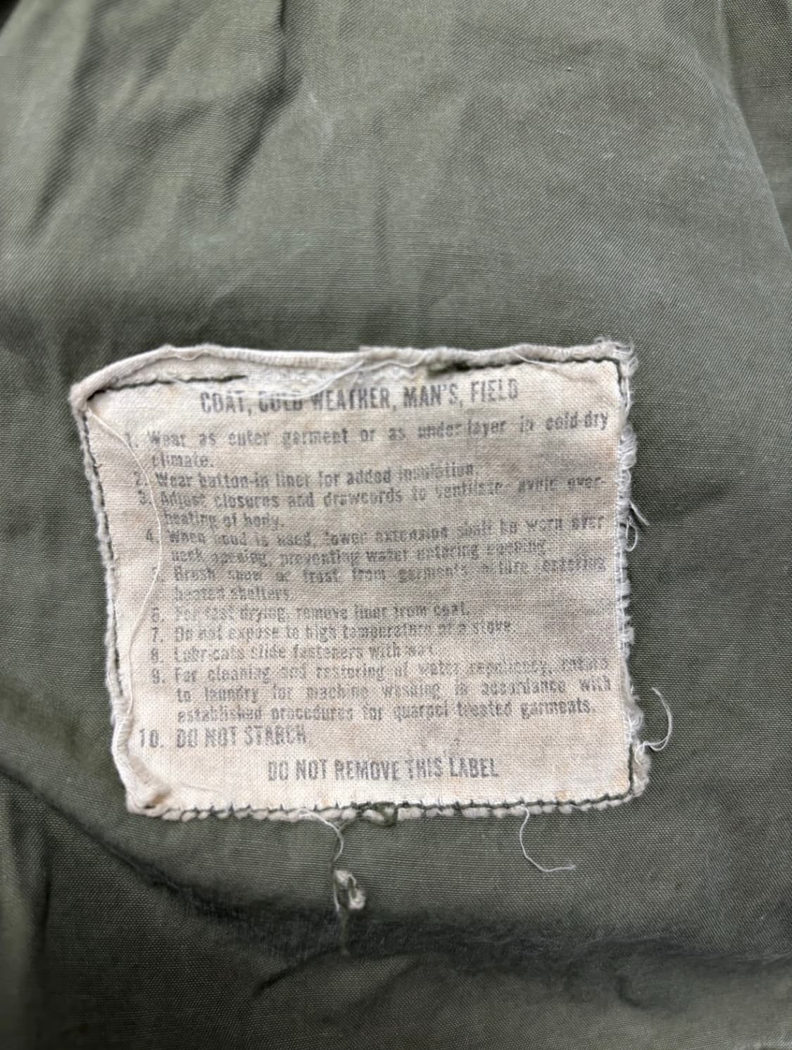 70s 오리지널 m-65 필드자켓 S-R 상품이미지5