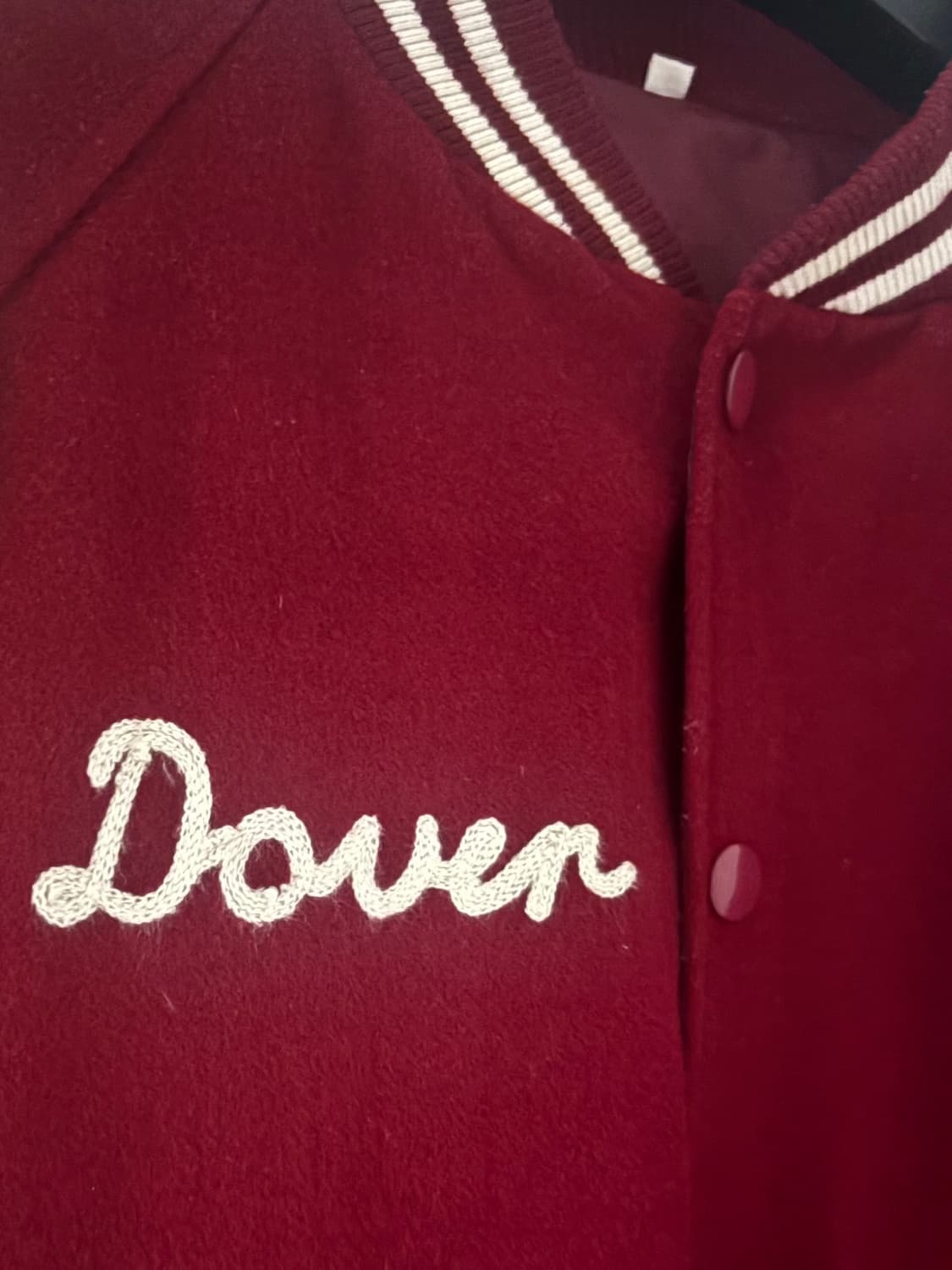 도버(Dover) 자수 울 바시티 자켓 L (100-105) 상품이미지1