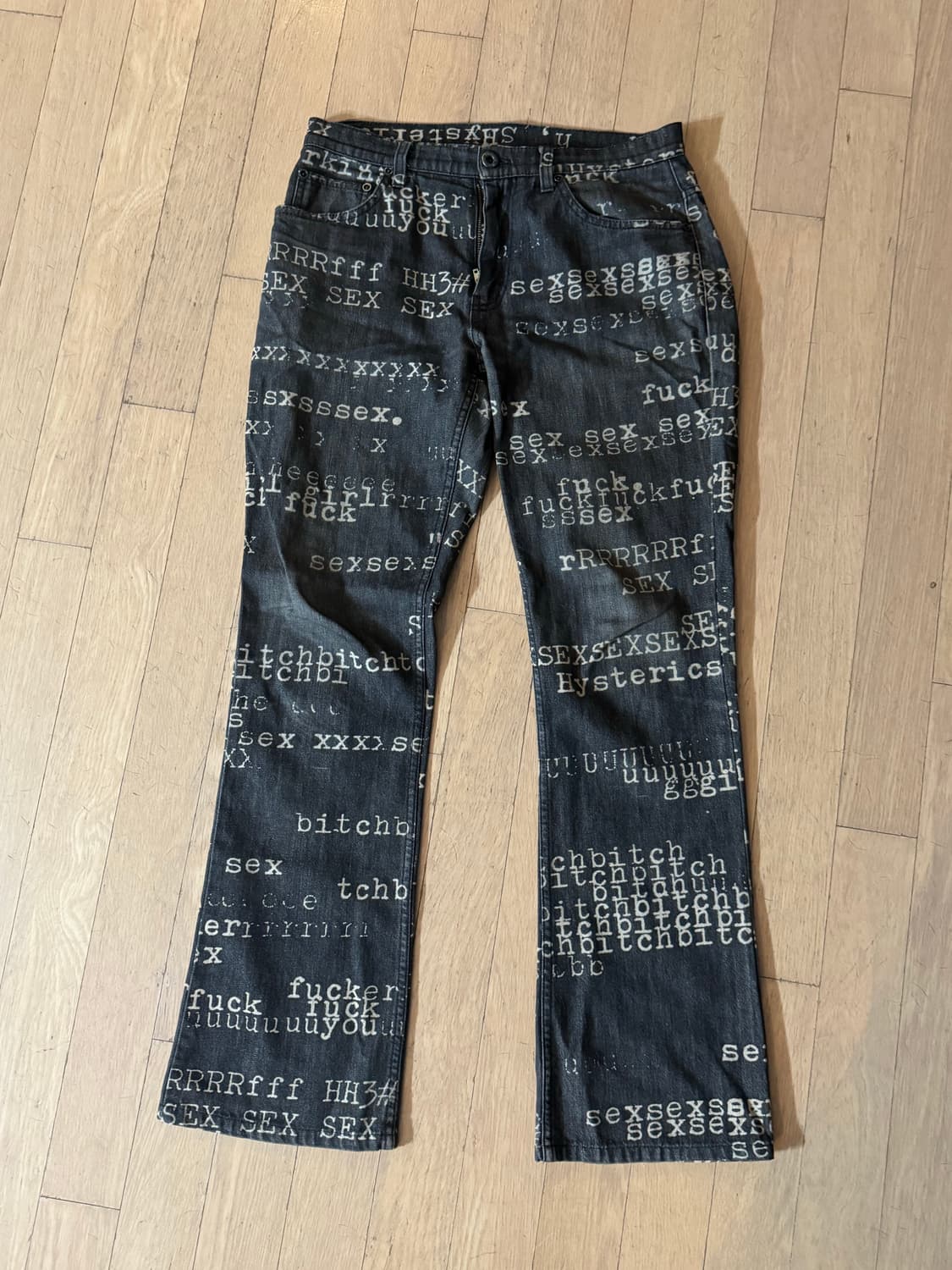 29/L/ Hysteric Glamour 히스테릭글래머 레터링 팬츠 상품이미지1