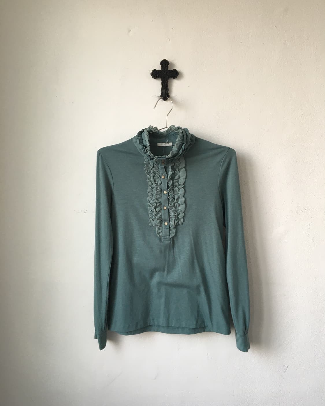 High neck frill point sleeve 상품이미지2