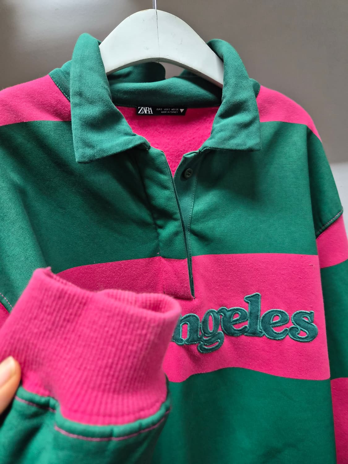 자라 기모 카라 맨투맨 상품이미지3