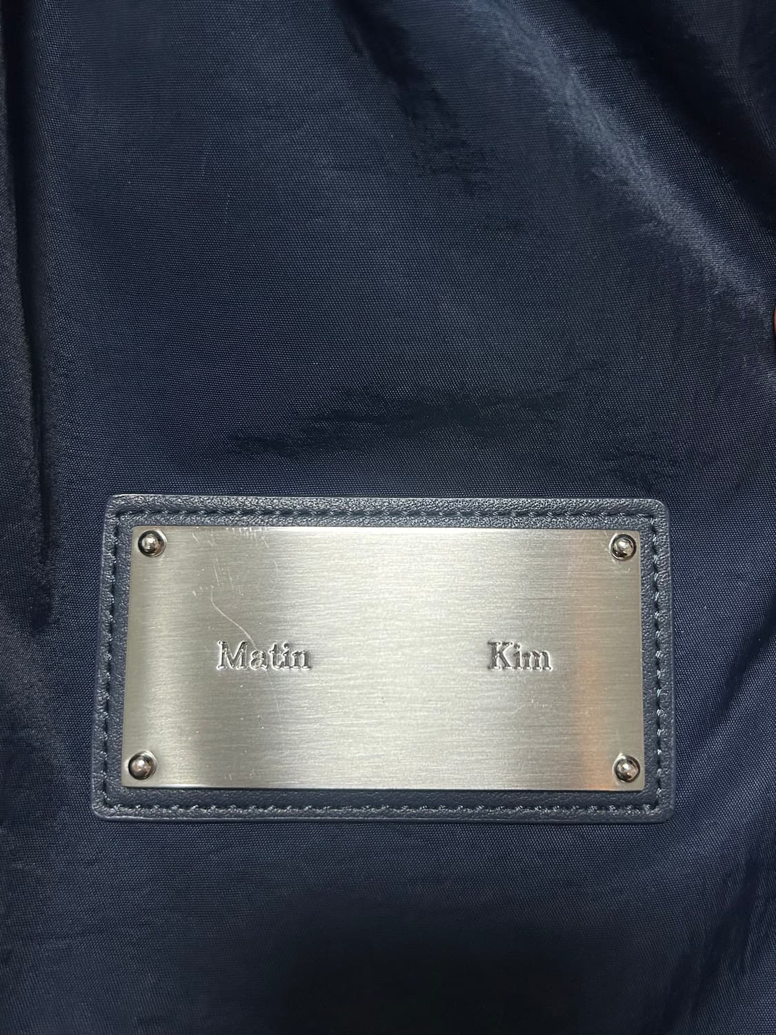 마뗑킴 패브릭 뉴 쇼퍼백 네이비 보부상백 상품이미지7