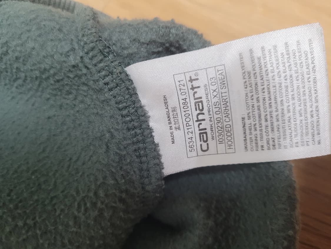 칼하트 기모 후드 상품이미지2
