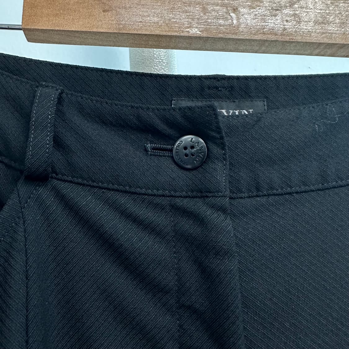 랑방 절개 디자인 울 슬랙스 상품이미지4