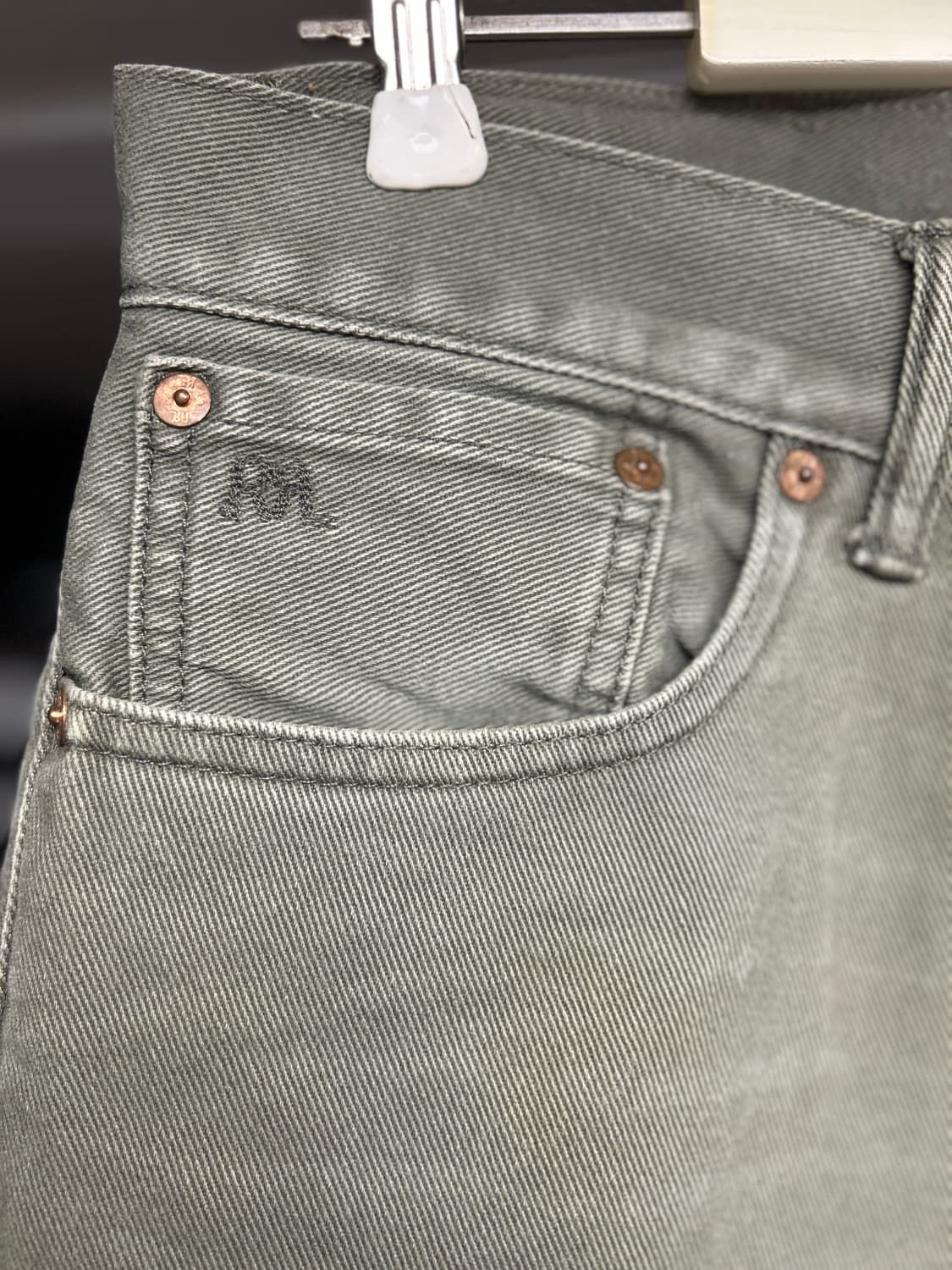 RRL 올리브 헤비코튼 불 데님 34 상품이미지4