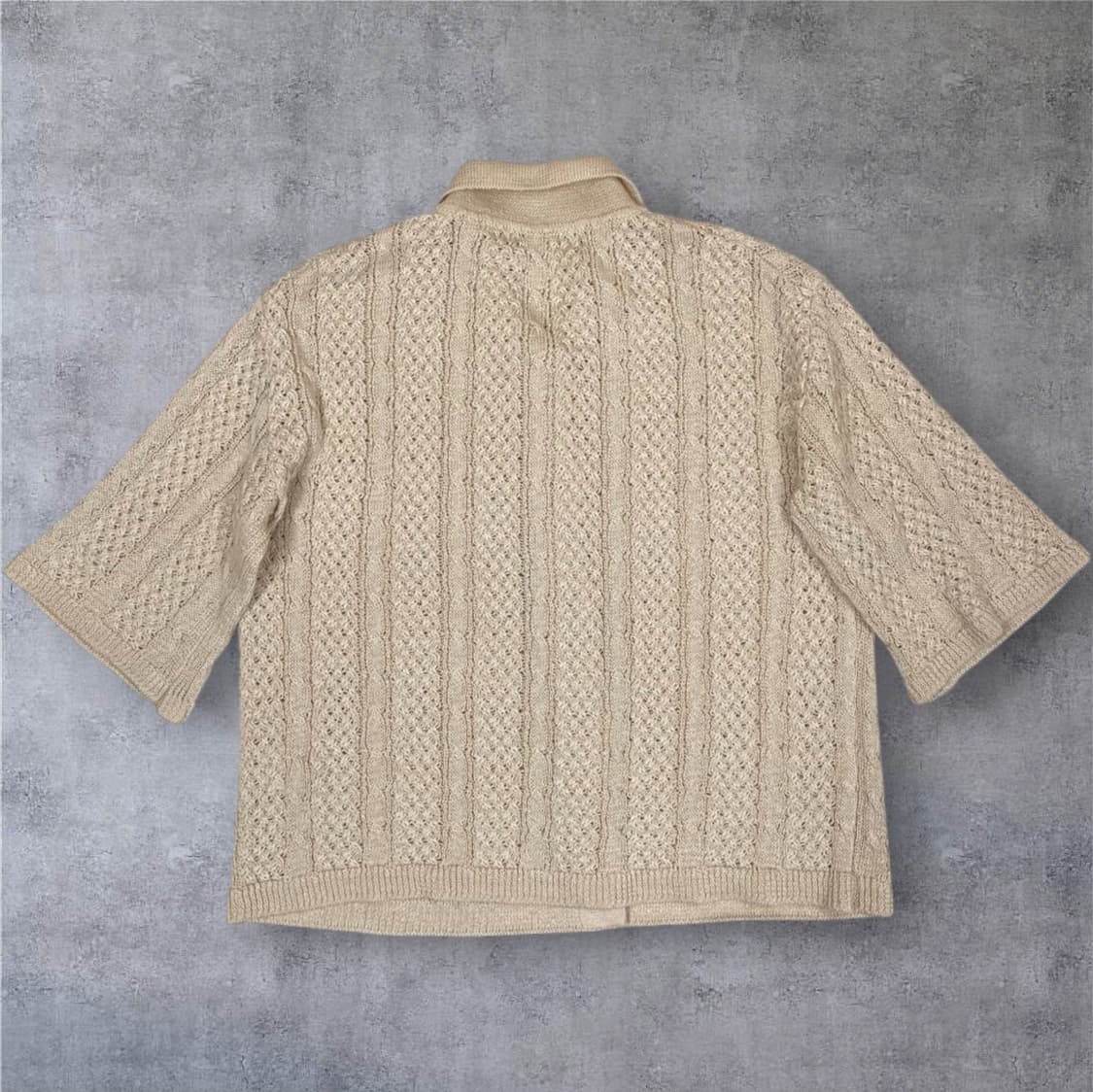 르17셉템버 크림 린넨 블렌드 하프 슬리브 니트 가디건 38 상품이미지5