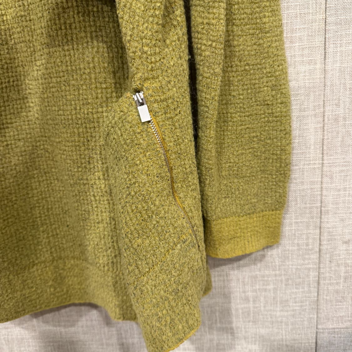 SYSTEM 시스템 한섬 울 알파카 블렌드 롱 니트 F 올리브그린 상품이미지6