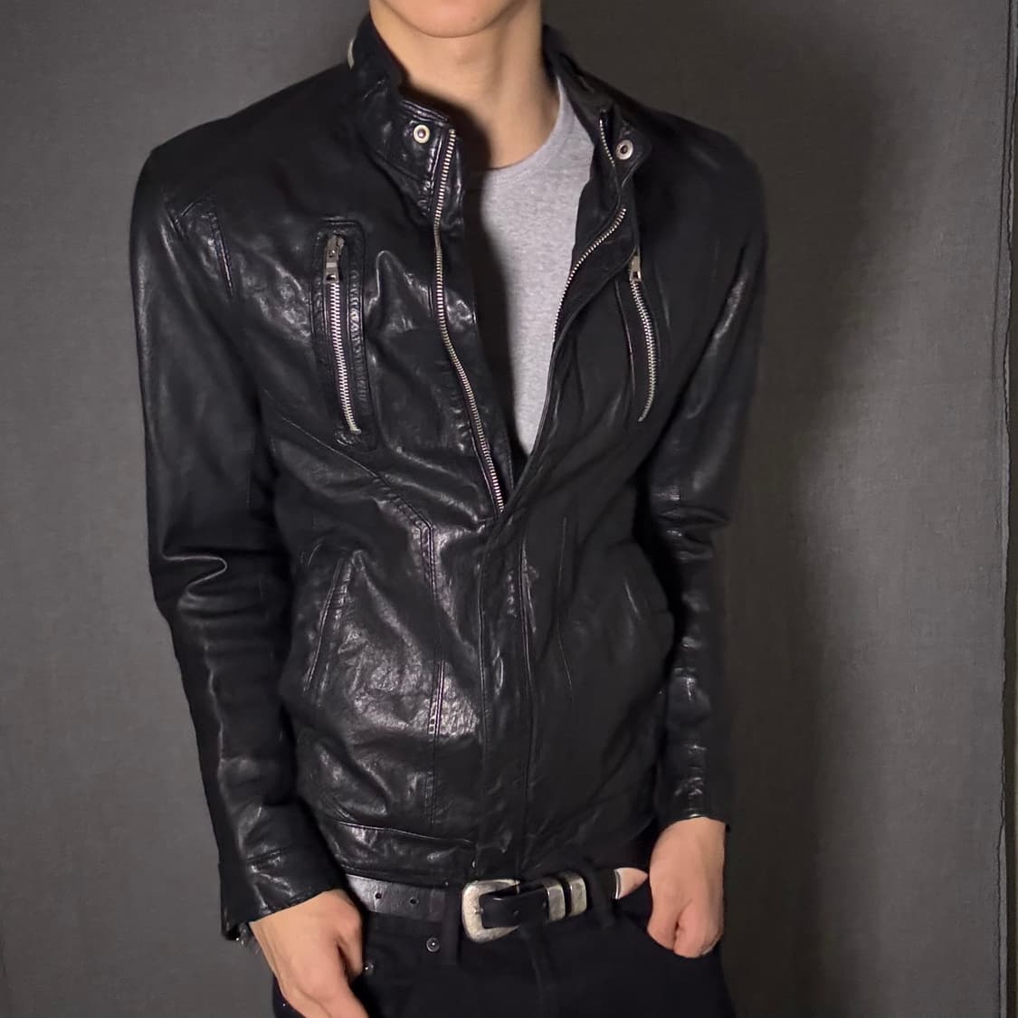 ltaly lamb skin leather jacket 상품이미지2
