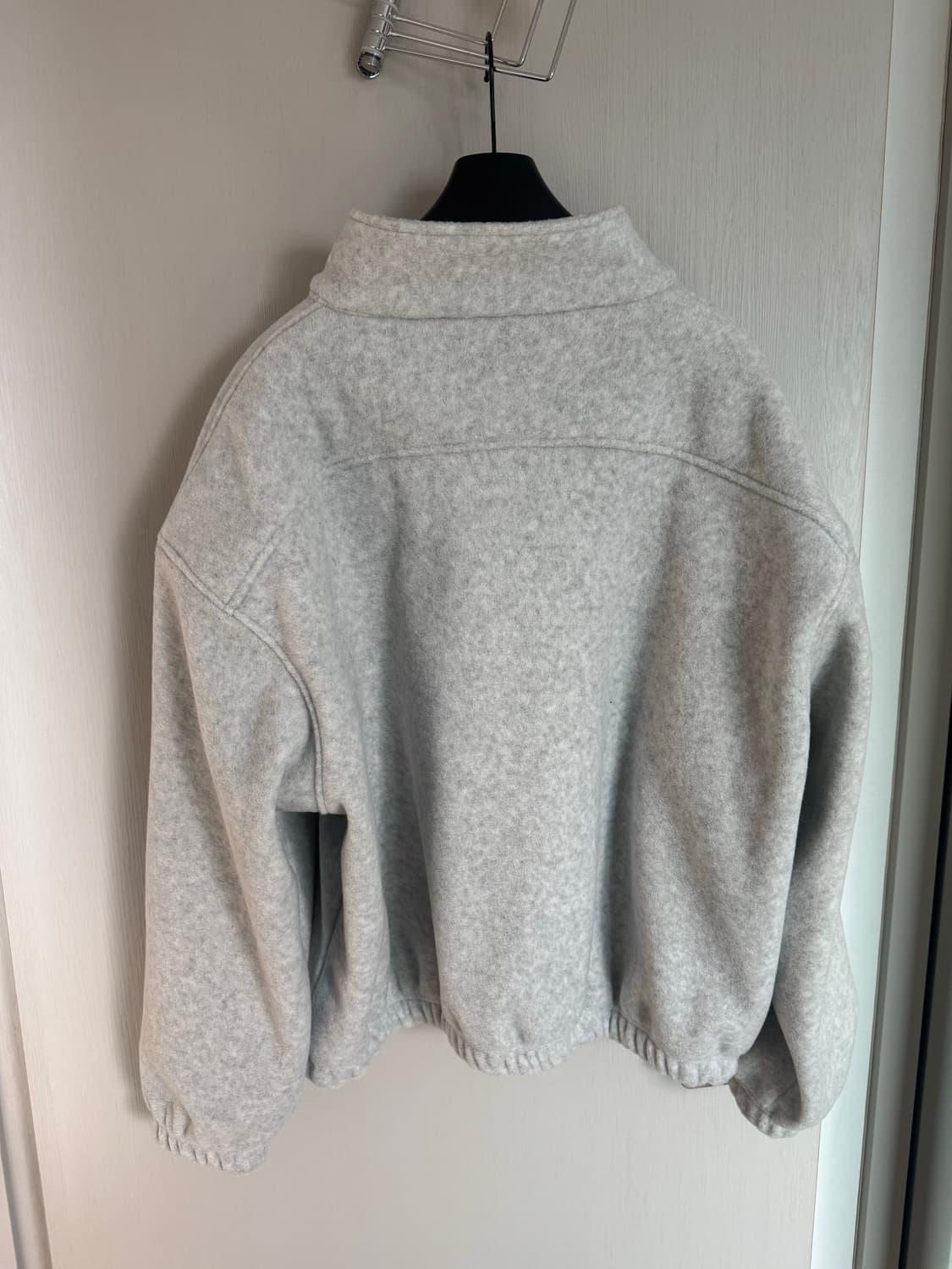 (1) 논노드 하프 집 플리스 클라우드 화이트 상품이미지4